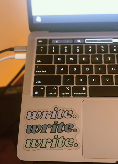 Clear Write.Write.Write Sticker