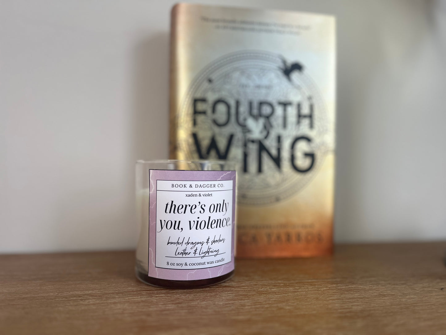 Fourth Wing Candle | Xaden & Violet "There's Only You, Violence."