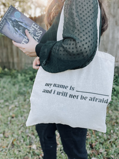 TOG Inspired "My Name is..."15 x 15 100% Cotton Tote bag